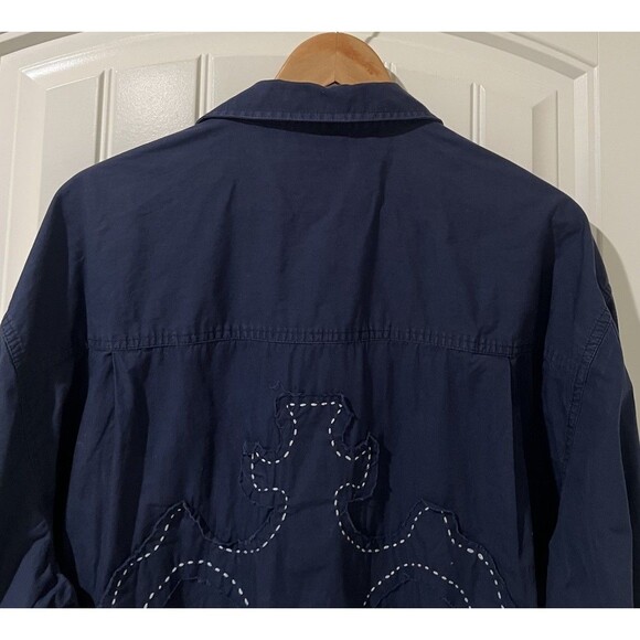 Vintage Sean Jean Chemise Embroidered Crown Blue Long Sleeve Shirt Men’s XL - Picture 11 of 13